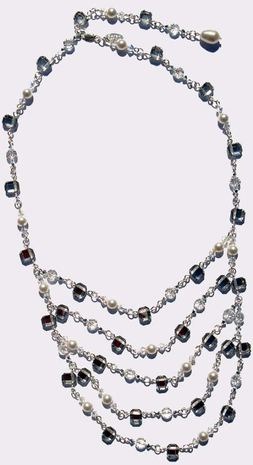 Bridal Layer Necklace by Karen Curtis